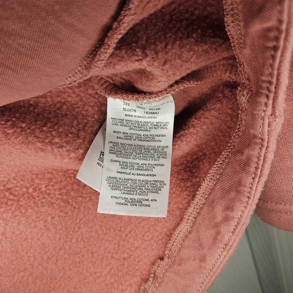 Columbia Hart Mountain Grapihc Hoodie Woman's Small Mauve outdoor pockets NWOT - Picture 6 of 6